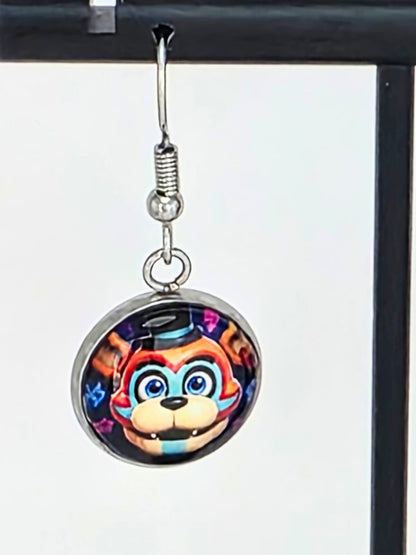 Five Nights at Freddy's: Security Breach Inspired Gregory & Glamrock Freddy Dangle Earrings