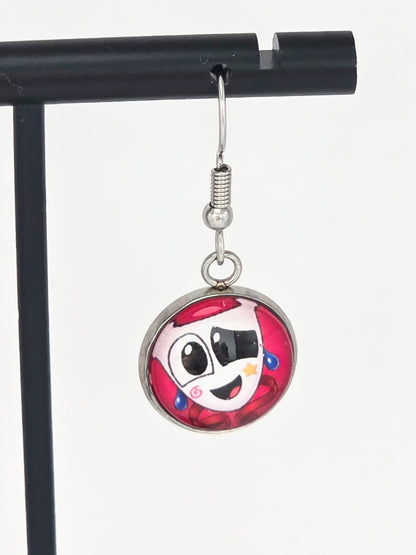 The Amazing Digital Circus Inspired Gangle & Zooble Dangle Fish Hook Earrings