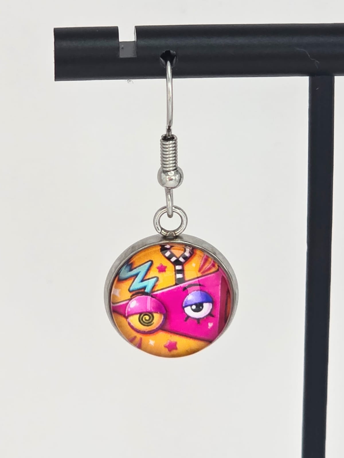 The Amazing Digital Circus Inspired Gangle & Zooble Dangle Fish Hook Earrings