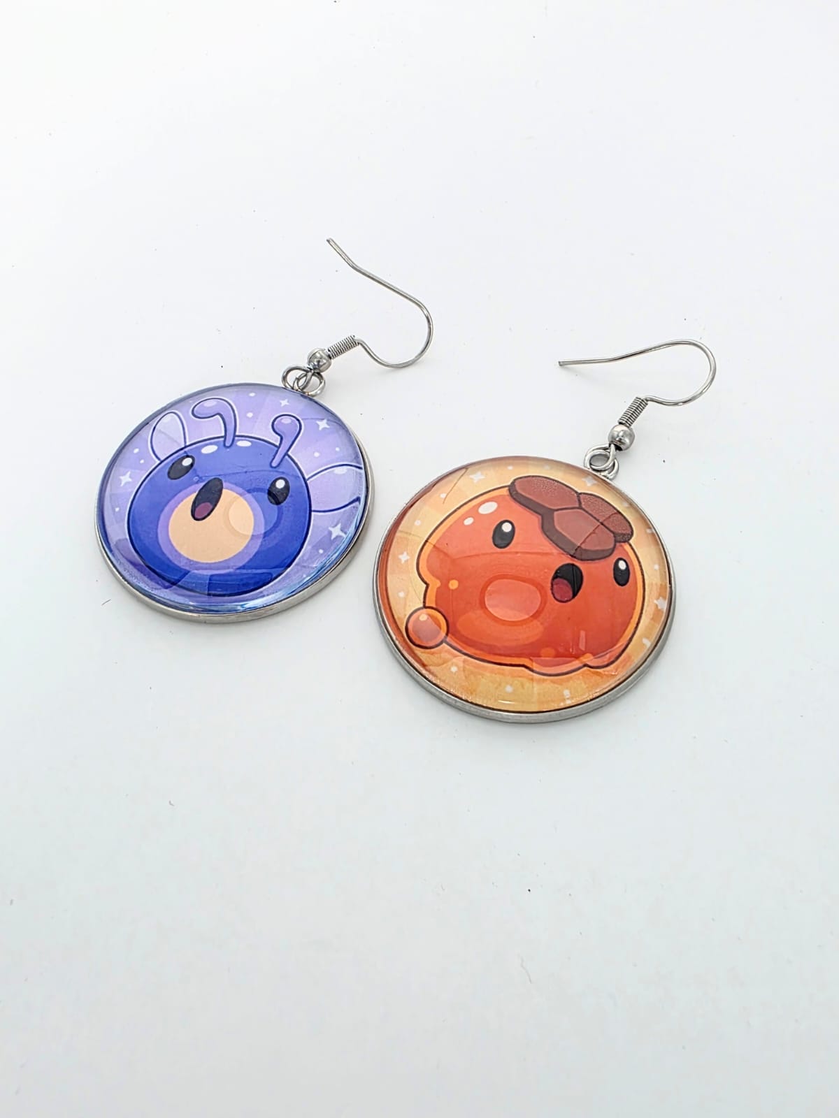 Slime Rancher Inspired Honey & Phosphor Dangle Stainless Steel Earrings