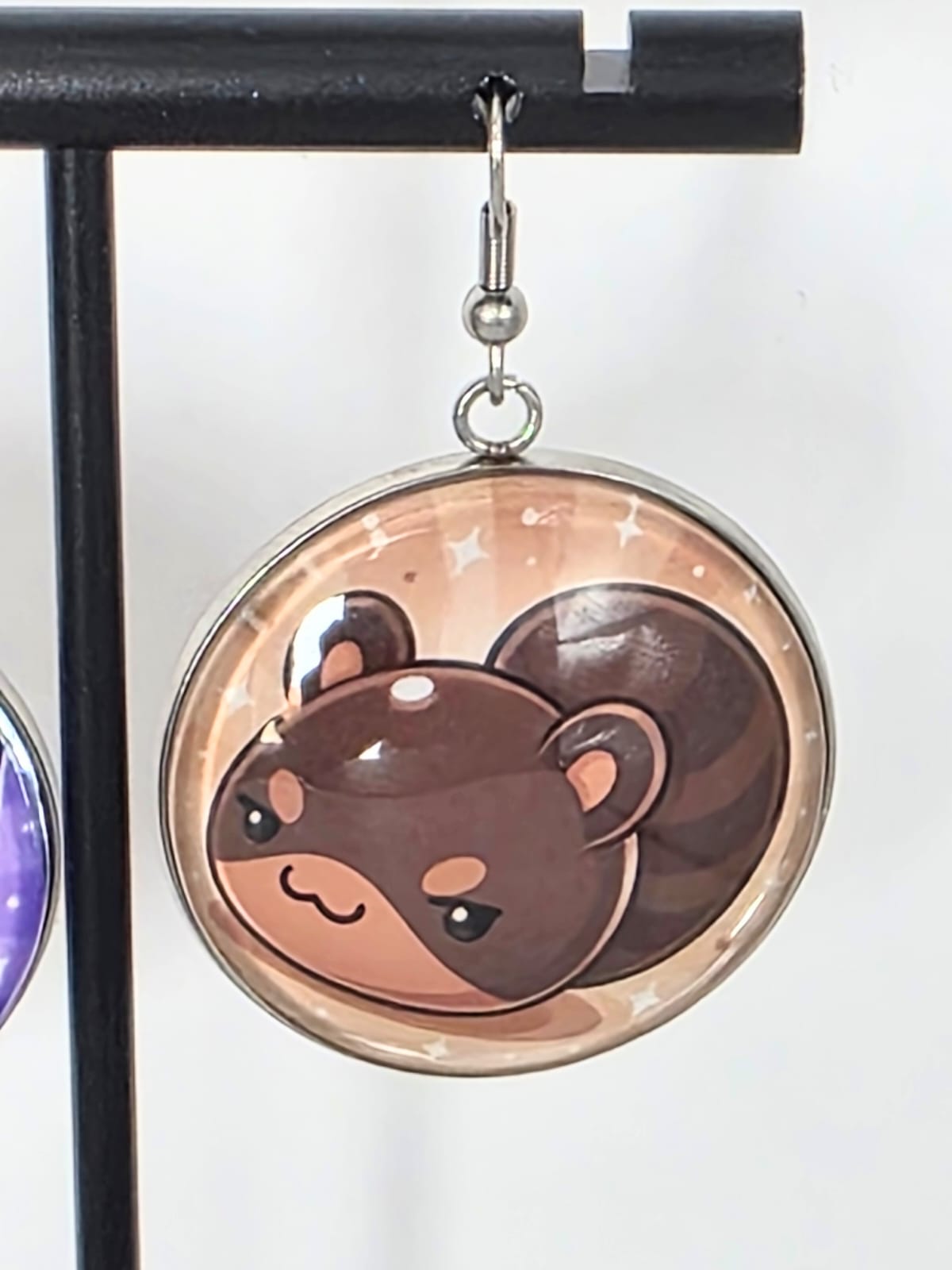 Slime Rancher 2 Inspired Batty & Ringtail Dangle Stainless Steel Earrings