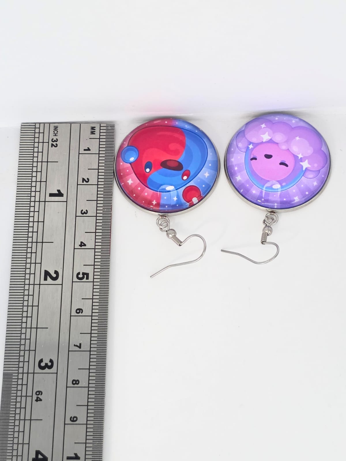 Slime Rancher 2 Inspired Twin Slime & Sloomber Slime Dangle Fish Hook Earrings
