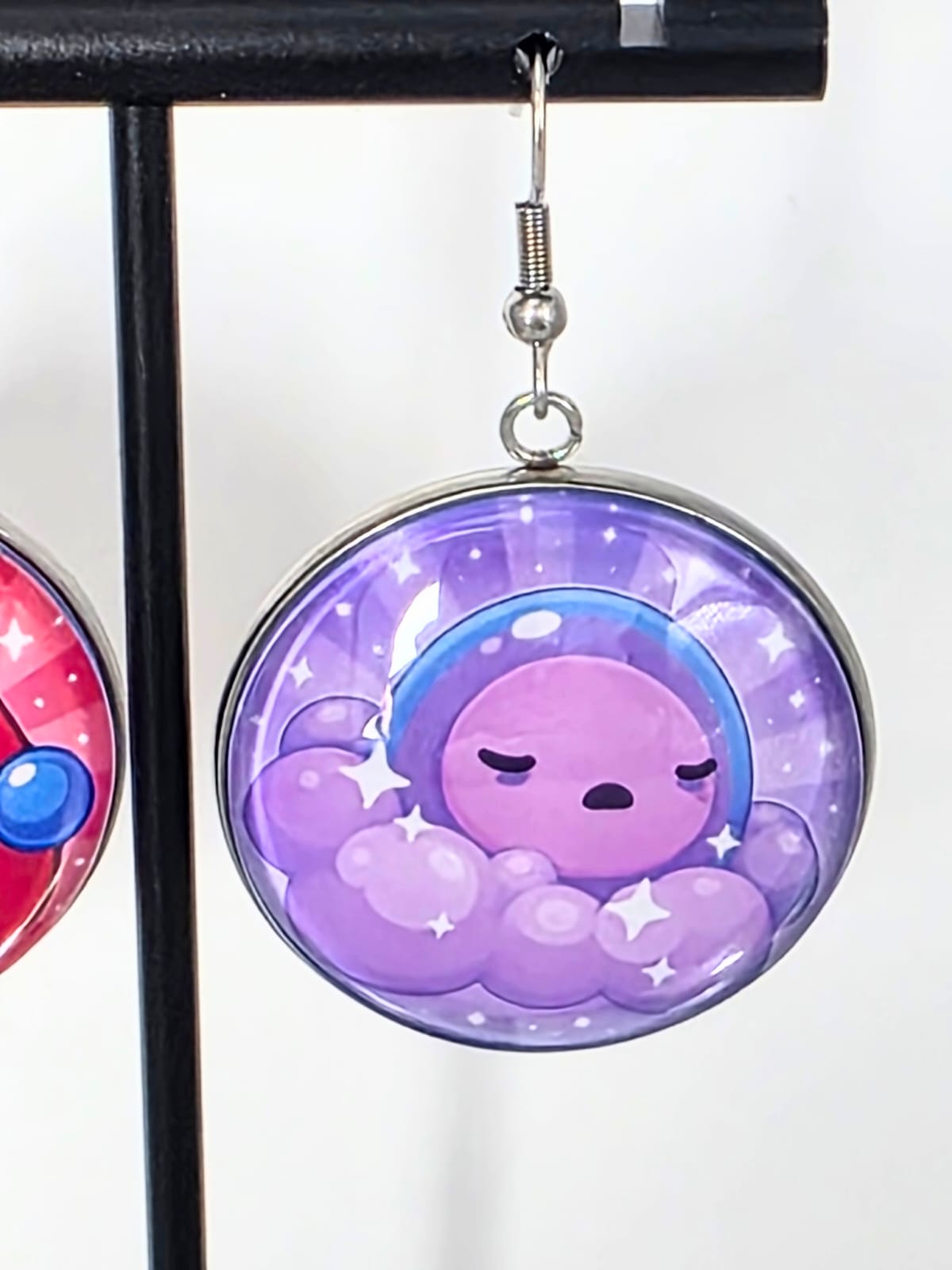 Slime Rancher 2 Inspired Twin Slime & Sloomber Slime Dangle Fish Hook Earrings