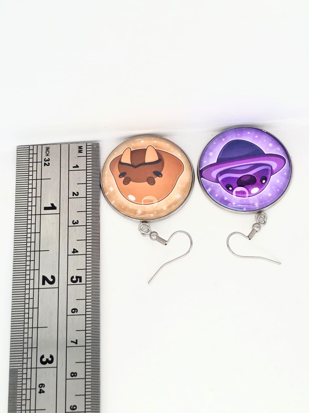 Slime Rancher Inspired Dervish Slime & Saber Slime Dangle Fish Hook Earrings