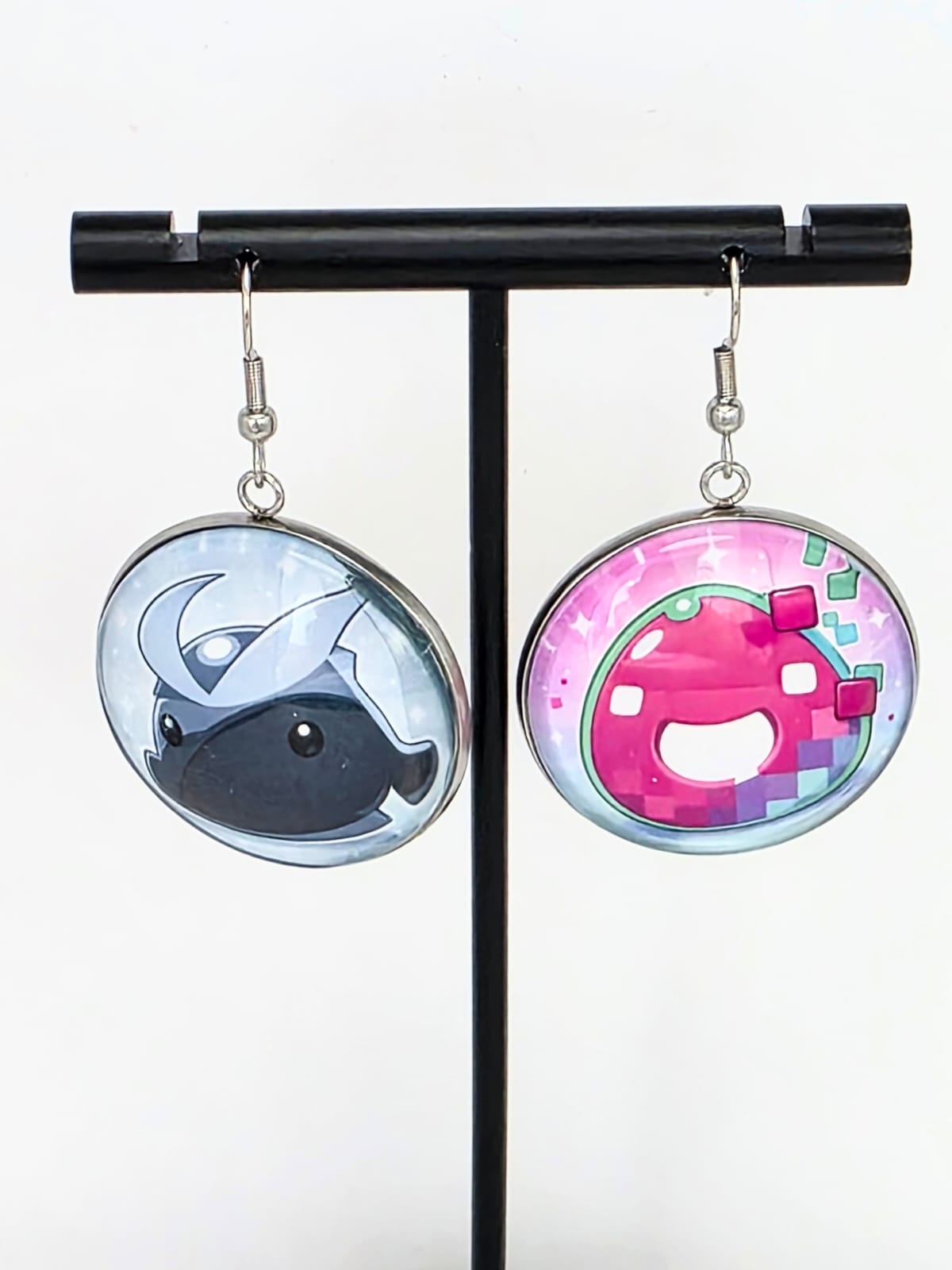 Slime Rancher Inspired Quicksilver Slime & Glitch Slime Dangle Earrings