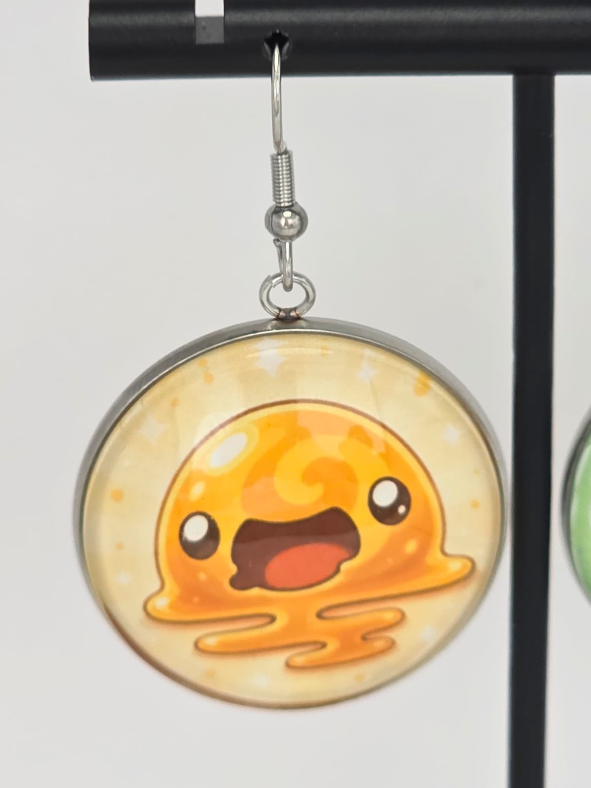 Slime Rancher Inspired Rad Slime & Quantum Slime Dangle Fish Hook Earrings