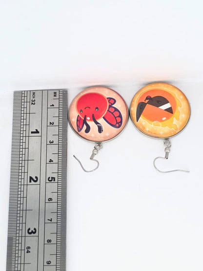 Slime Rancher 2 Inspired Flutter Slime & Hyper Slime Dangle Fish Hook Earrings