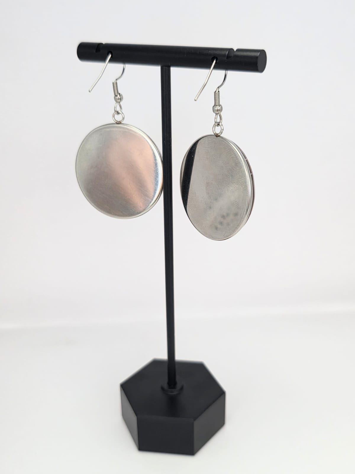 Slime Rancher Inspired Pink & Tabby Dangle Stainless Steel Fish Hook Earrings