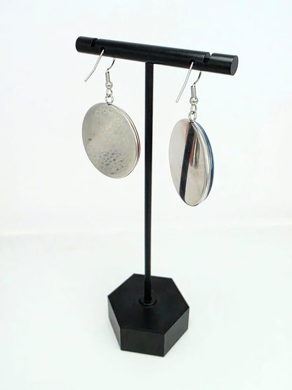 Slime Rancher Inspired Puddle & Fire Dangle Stainless Steel Fish Hook Earrings