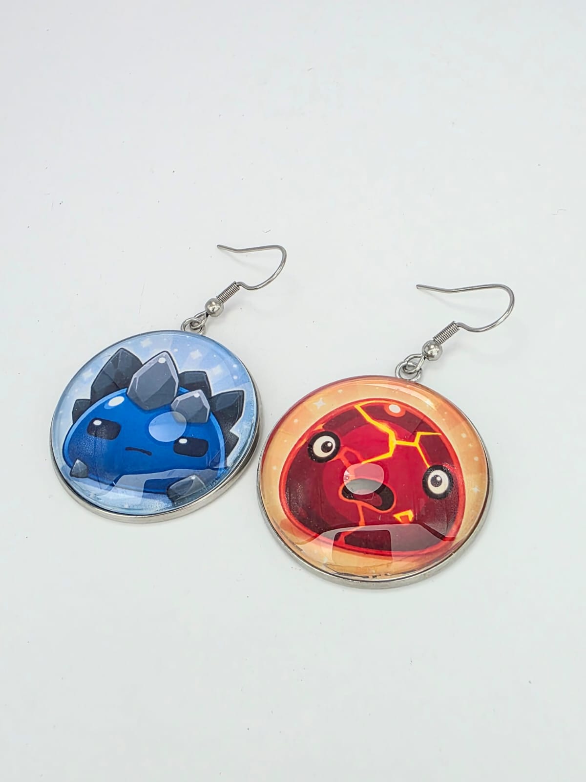 Slime Rancher Inspired Boom Slime & Rock Slime Dangle Fish Hook Earrings