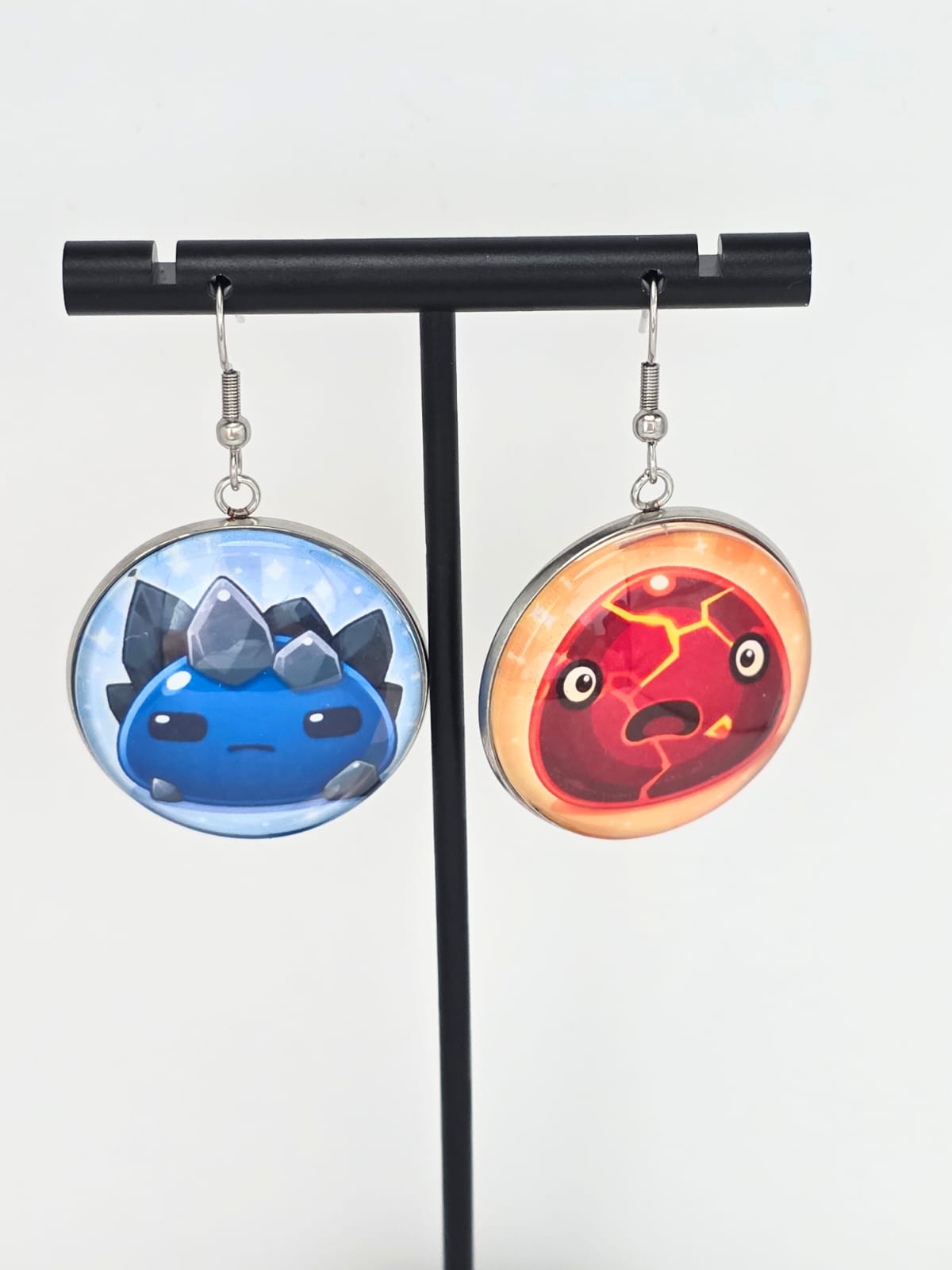 Slime Rancher Inspired Boom Slime & Rock Slime Dangle Fish Hook Earrings