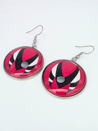 Helluva Boss Inspired I.M.P Dangle Stainless Steel Fish Hook Earrings