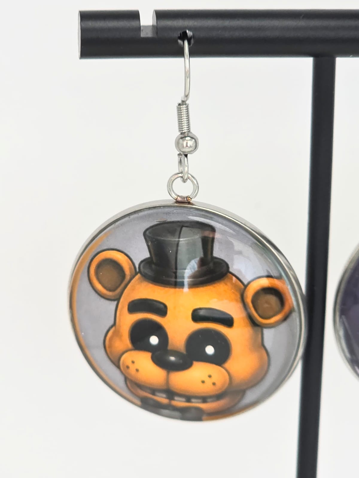 Five Nights at Freddy's Inspired Golden Freddy & Puppet Dangle Earrings