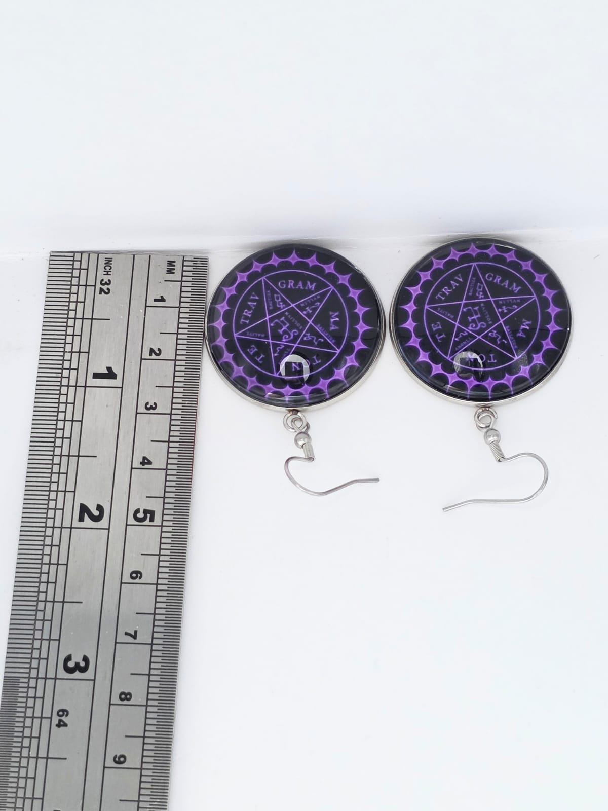 Black Butler (Kuroshitsuji) Inspired Demon Contract Seal Dangle Earrings