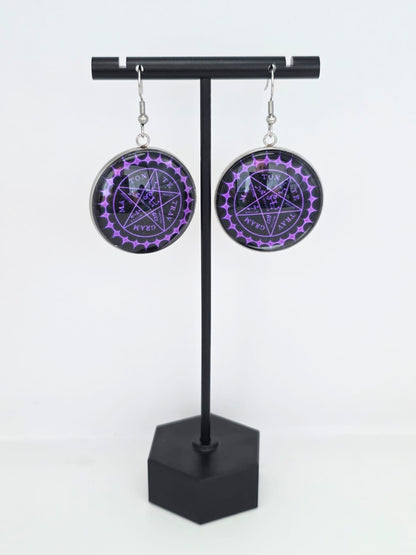 Black Butler (Kuroshitsuji) Inspired Demon Contract Seal Dangle Earrings