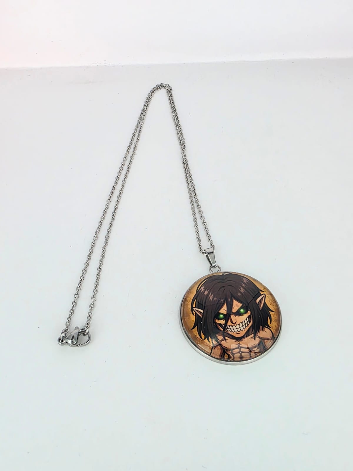 Attack on Titan Inspired Attack Titan 30 mm Pendant Stainless Steel Necklace