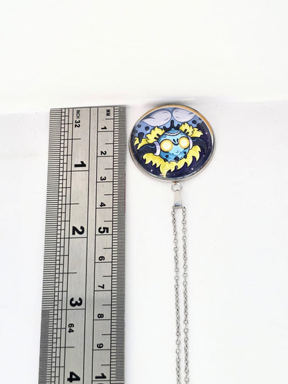Final Space Inspired Bolo 30 mm Pendant Stainless Steel 20 inch Necklace