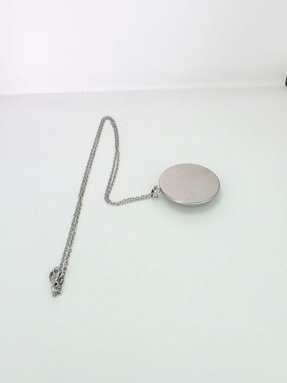 Final Space Inspired Bolo 30 mm Pendant Stainless Steel 20 inch Necklace
