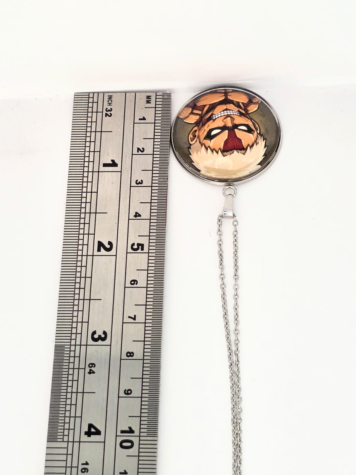 Attack on Titan Inspired Armored Titan 30 mm Pendant Stainless Steel Necklace
