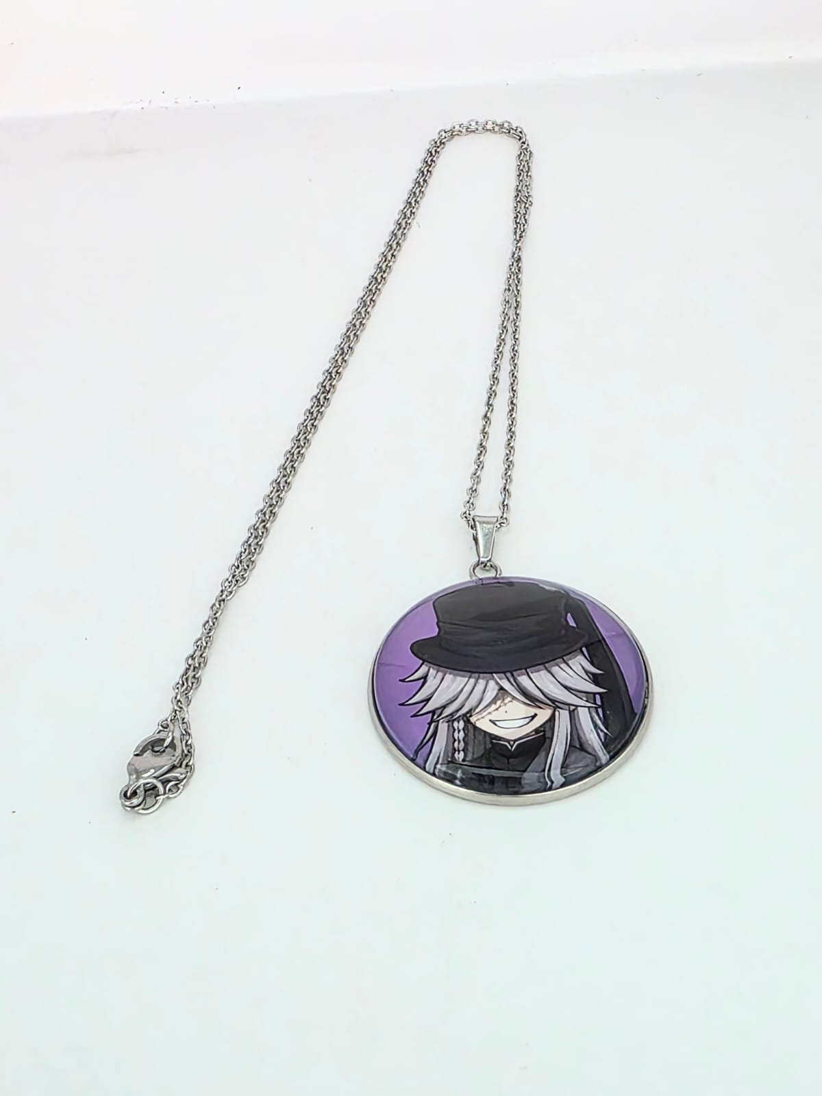 Black Butler (Kuroshitsuji) Inspired Undertaker Pendant Stainless Steel Necklace