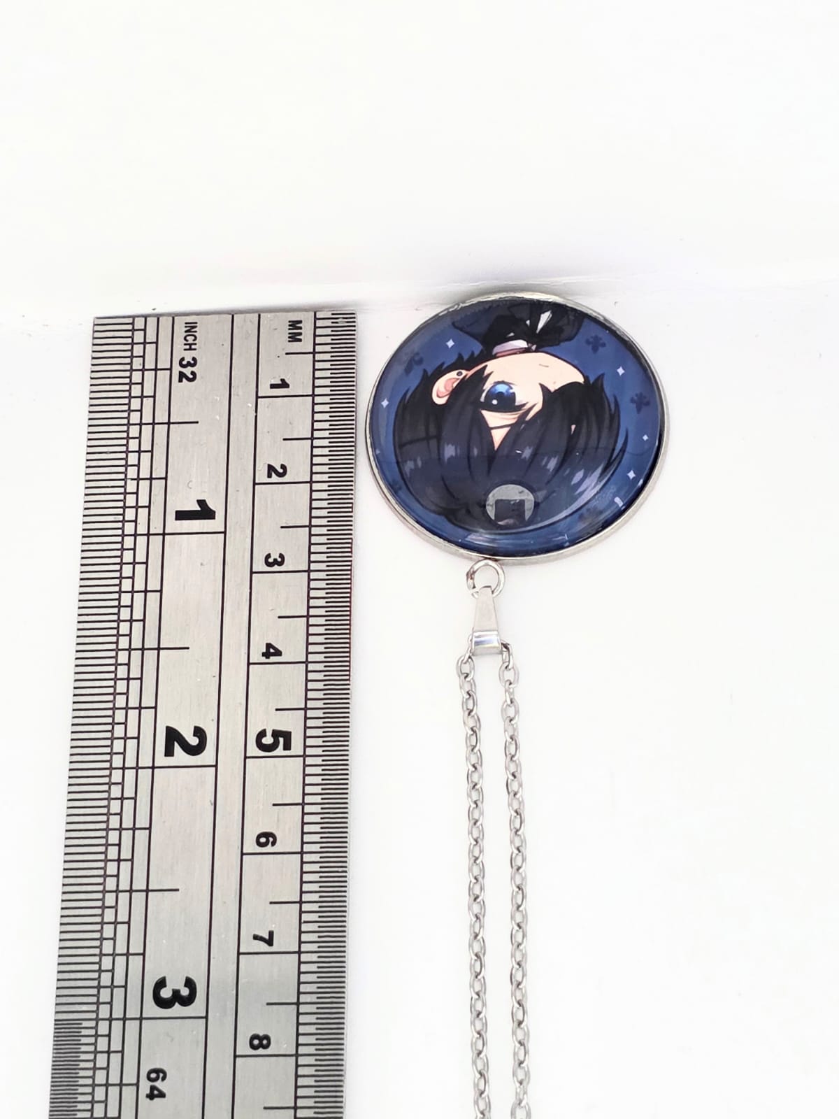 Black Butler (Kuroshitsuji) Inspired Ciel 30 mm Pendant Stainless Steel Necklace
