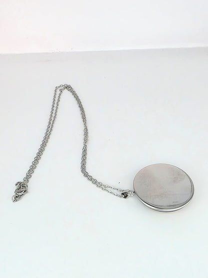 Final Space Inspired Little Cato 30 mm Pendant Stainless Steel 20 inch Necklace