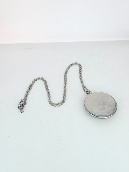 Final Space Inspired Avocato 30mm Pendant Stainless Steel 20 inch Necklace