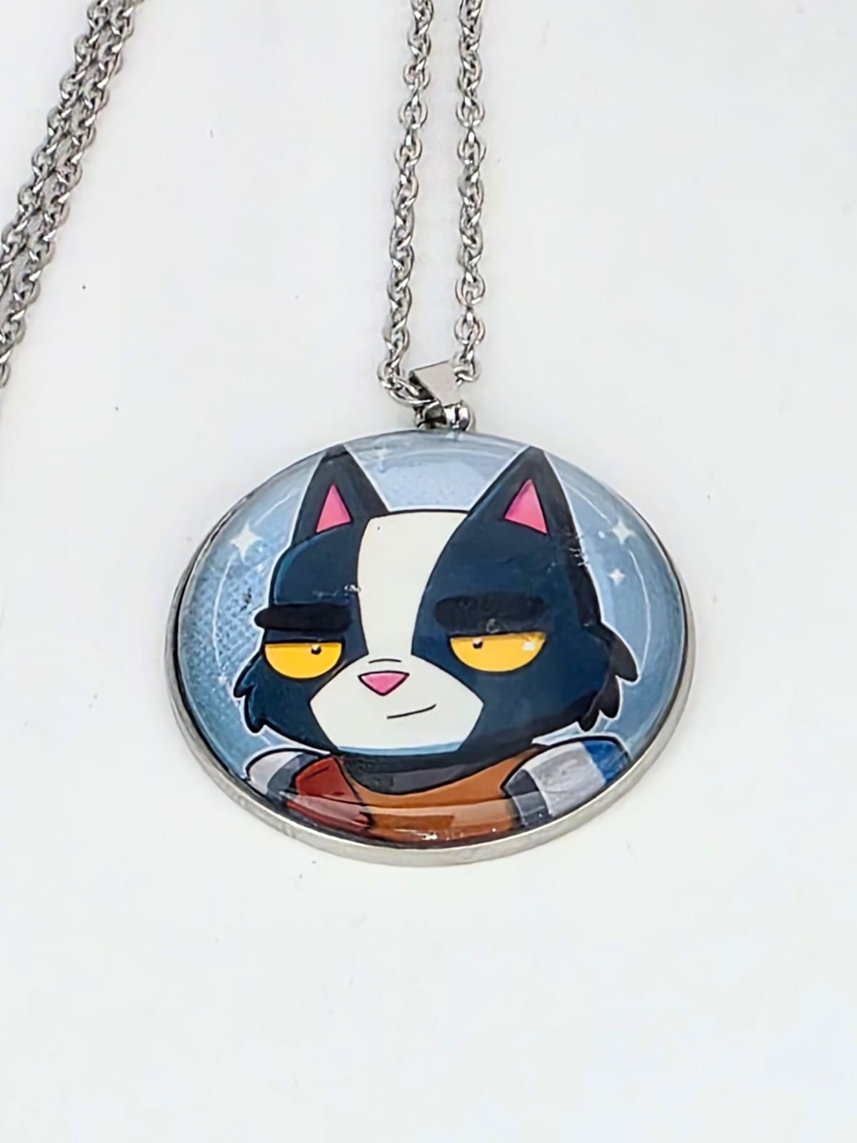 Final Space Inspired Avocato 30mm Pendant Stainless Steel 20 inch Necklace