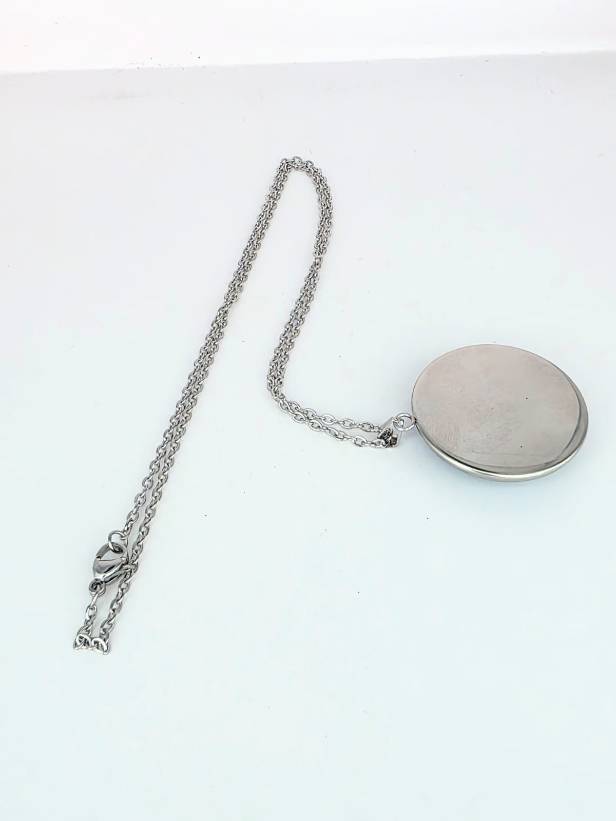 Final Space Inspired Mooncake 30 mm Pendant Stainless Steel 20 inch Necklace