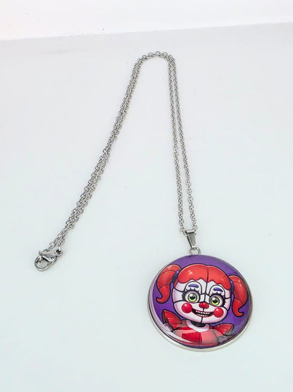 Five Nights at Freddy's: Sister Location Inspired Circus Baby Pendant Necklace