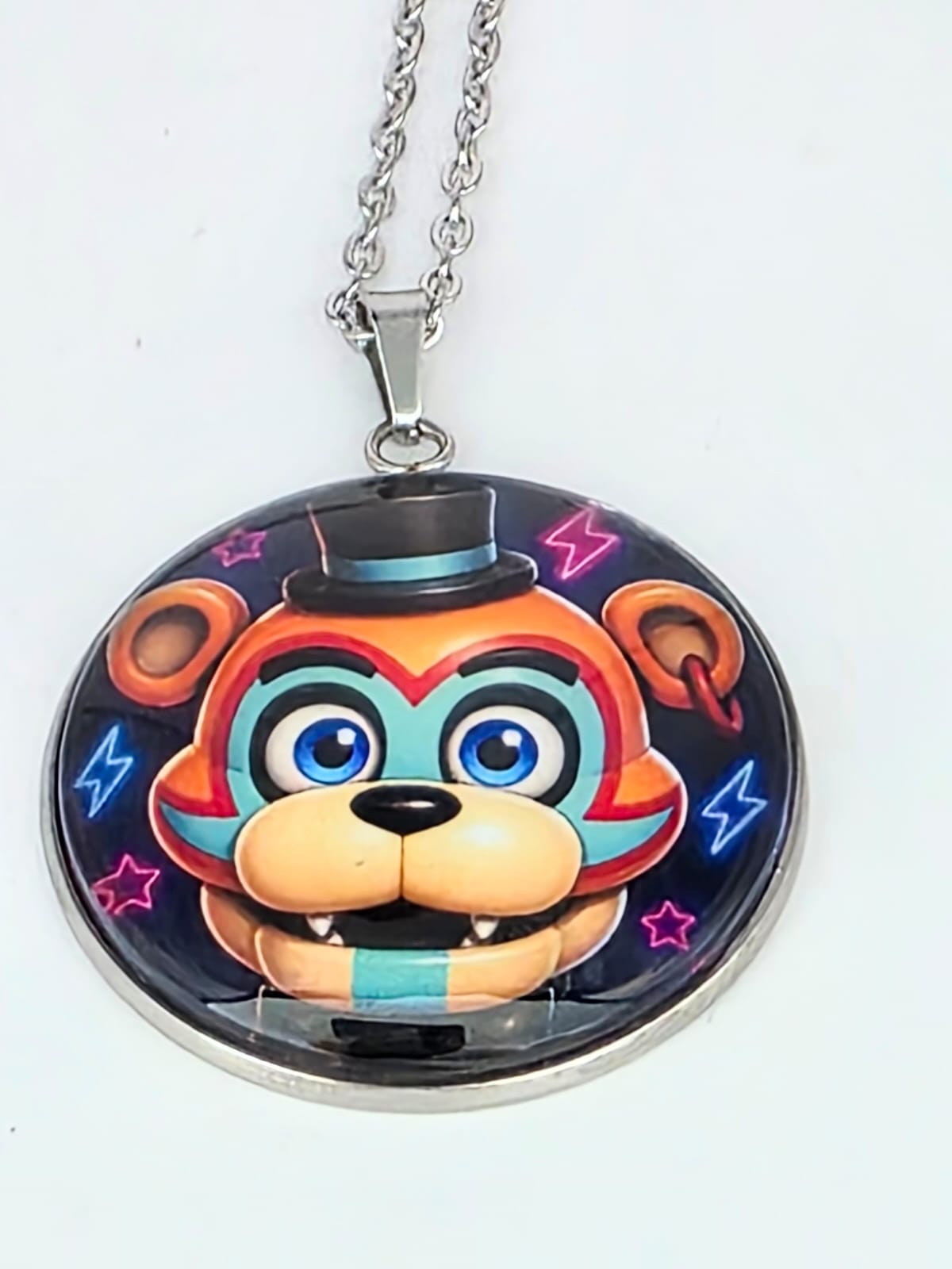 Five Nights at Freddy's: Security Breach Inspired Glamrock Freddy Pendant Necklace