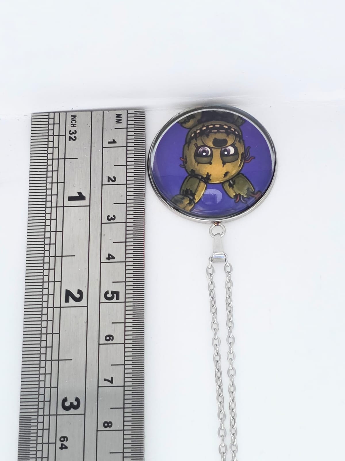 Five Nights at Freddy's Inspired Springtrap Pendant Stainless Steel Necklace