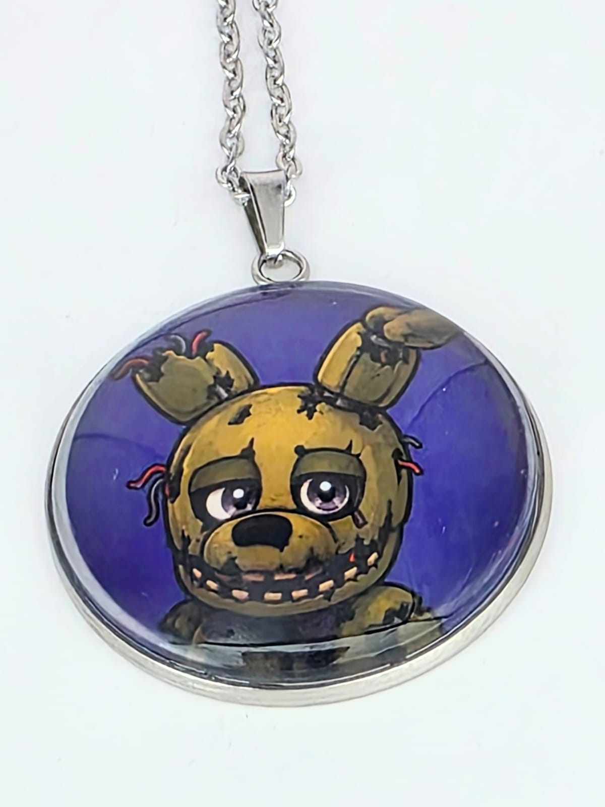 Five Nights at Freddy's Inspired Springtrap Pendant Stainless Steel Necklace