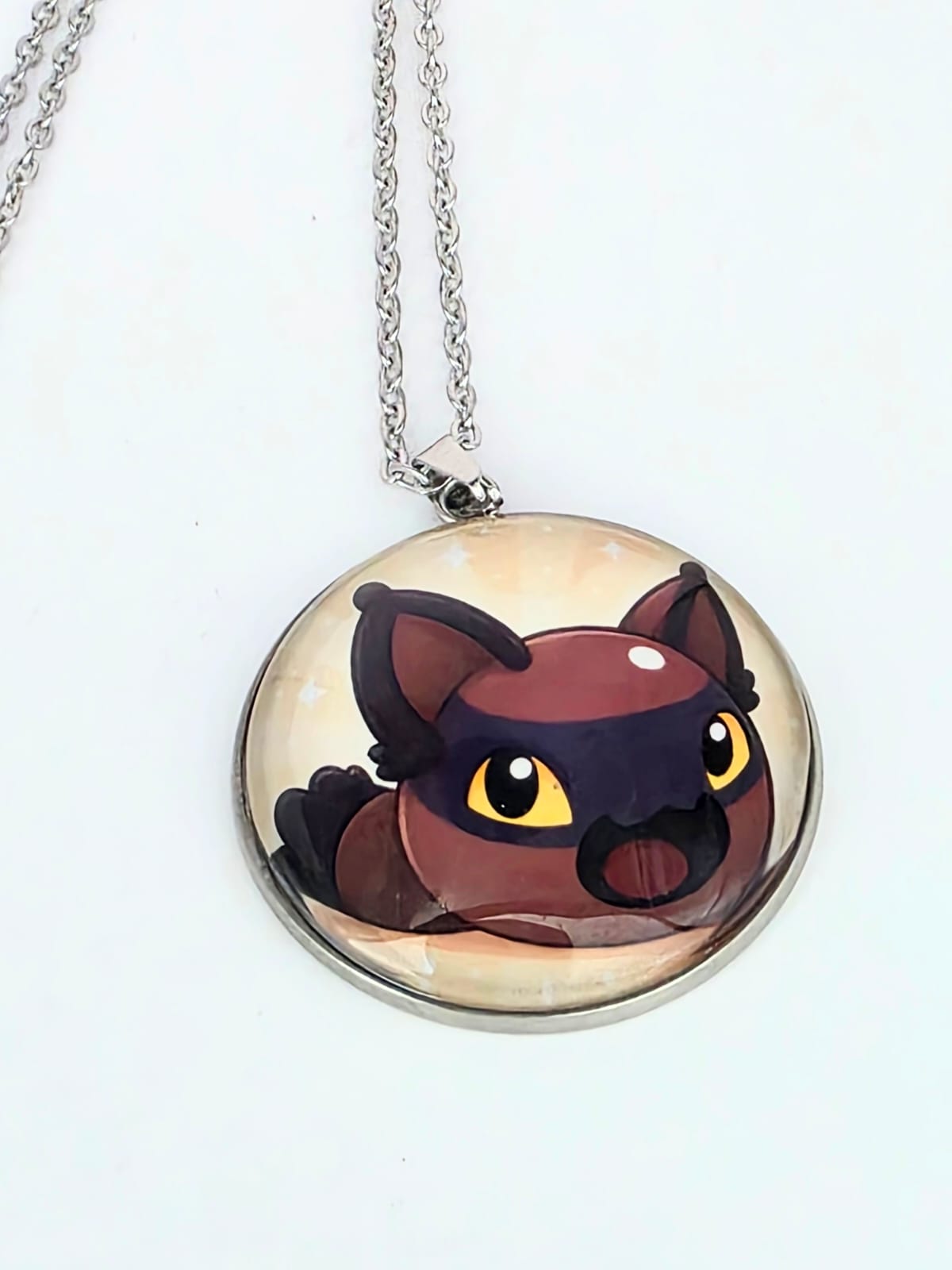 Slime Rancher Inspired Hunter Slime 30 mm Pendant Stainless Steel Necklace