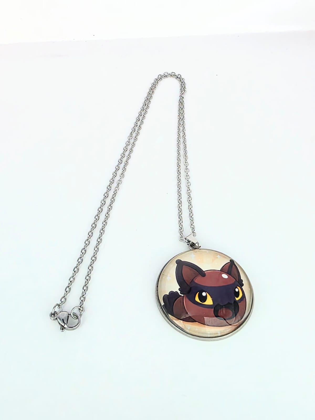Slime Rancher Inspired Hunter Slime 30 mm Pendant Stainless Steel Necklace