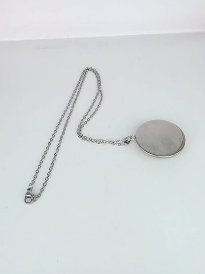 Stardew Valley Inspired Blue Chicken 30 mm Pendant Stainless Steel Necklace