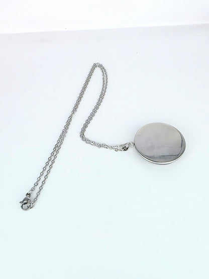 Helluva Boss Inspired Loona 30 mm Pendant Stainless Steel 20 inch Necklace
