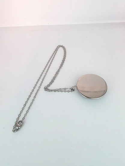 Undertale Undertale Inspired Temmie 30 mm Pendant Stainless Steel 20 inch NecklaceTemmie Pendant Necklace