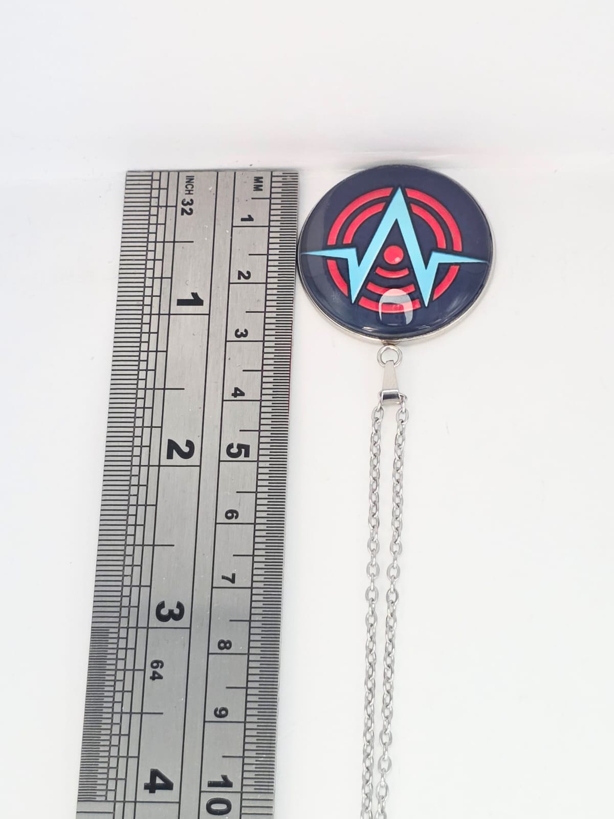 Hazbin Hotel Inspired VoxTek 30 mm Pendant Stainless Steel 20 inch Necklace