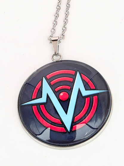 Hazbin Hotel Inspired VoxTek 30 mm Pendant Stainless Steel 20 inch Necklace