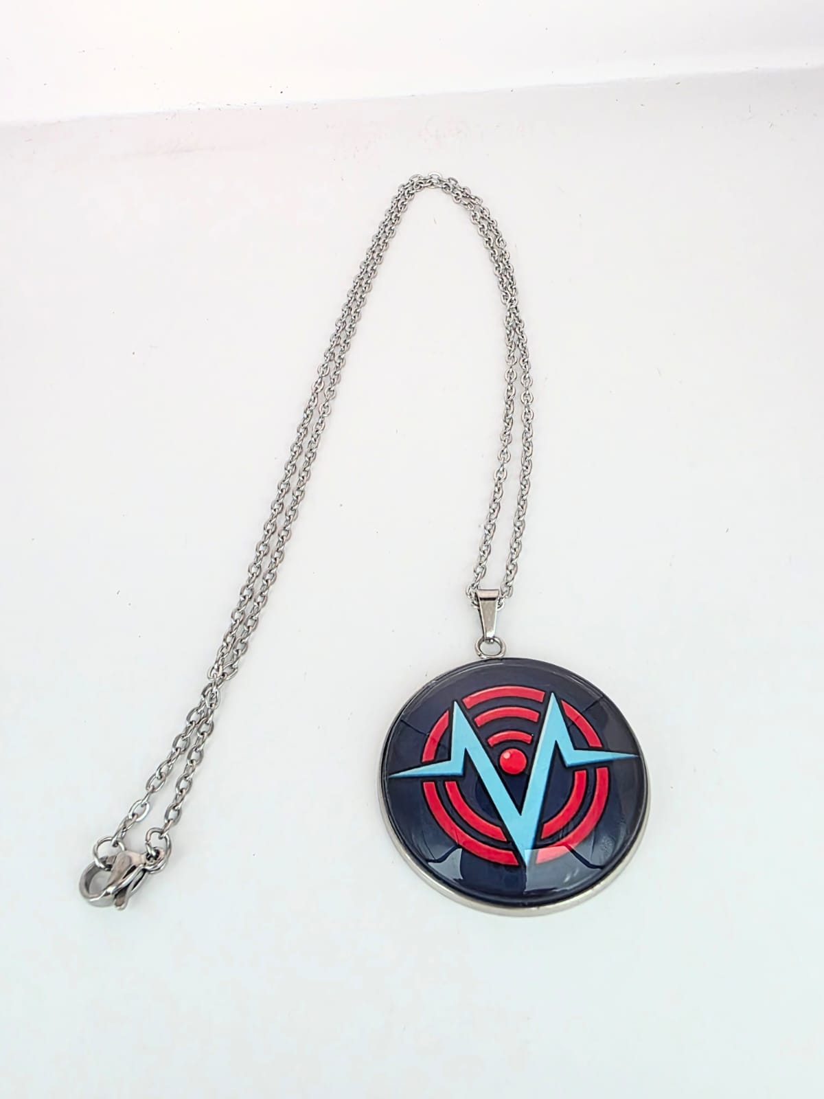Hazbin Hotel Inspired VoxTek 30 mm Pendant Stainless Steel 20 inch Necklace