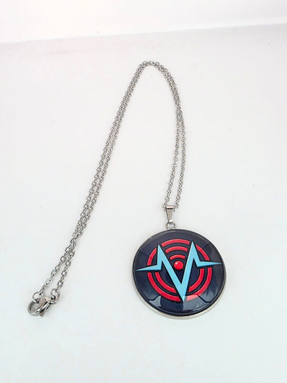 Hazbin Hotel Inspired VoxTek 30 mm Pendant Stainless Steel 20 inch Necklace