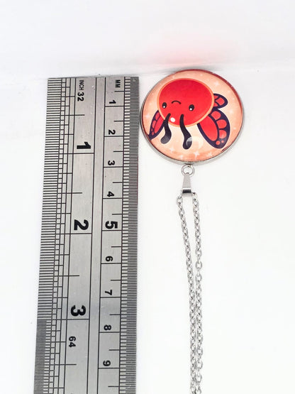 Slime Rancher 2 Inspired Flutter Slime 30 mm Pendant Stainless Steel Necklace