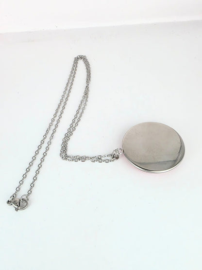 Slime Rancher Inspired Pink Slime 30 mm Pendant Stainless Steel Necklace