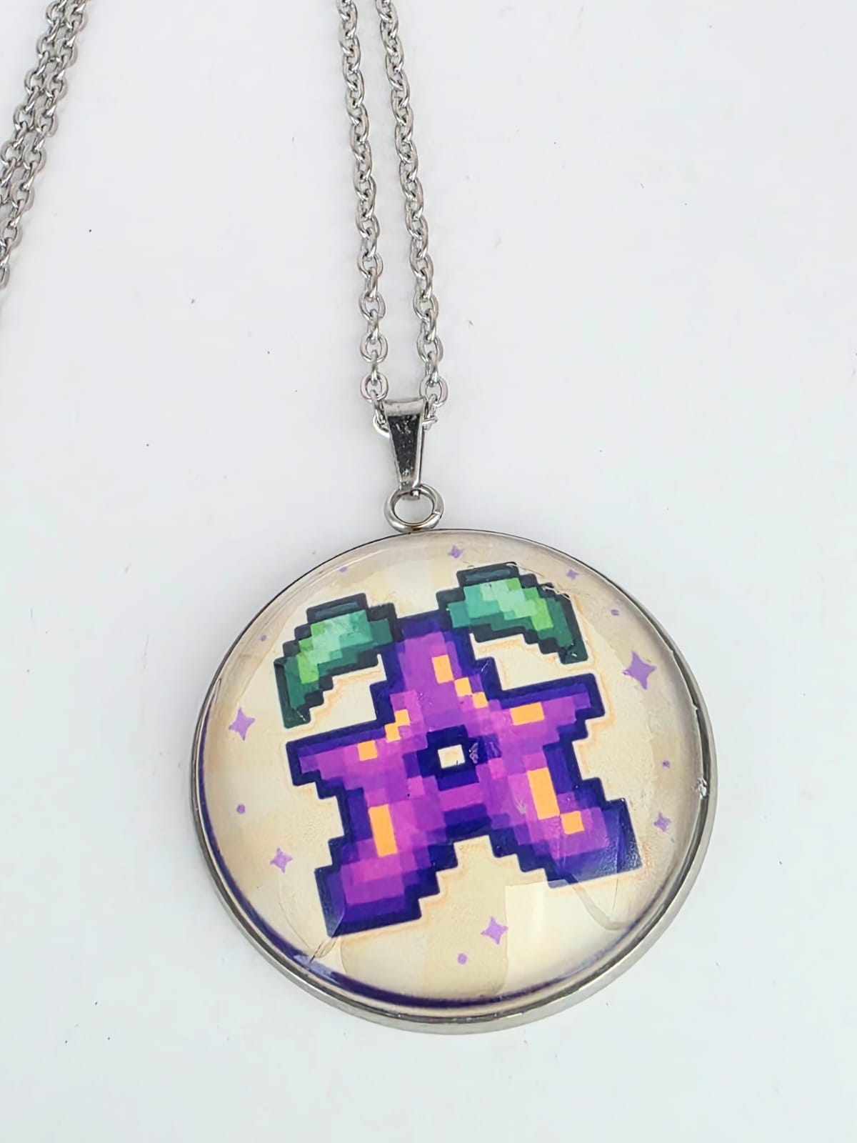 Stardrop Inspired Stardew Valley 30 mm Pendant Stainless Steel 20 inch Necklace