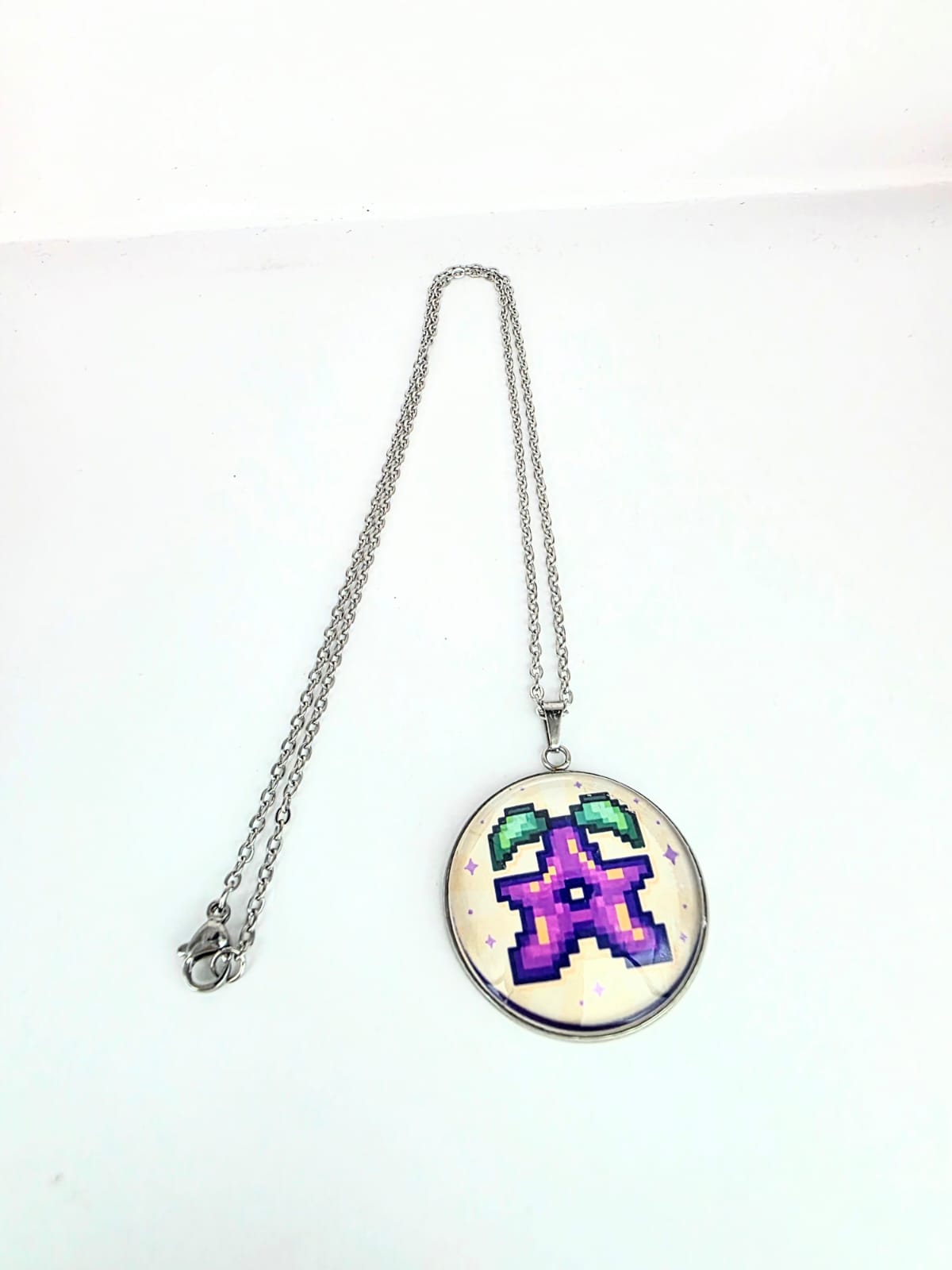 Stardrop Inspired Stardew Valley 30 mm Pendant Stainless Steel 20 inch Necklace