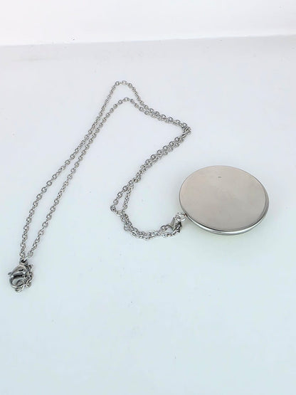Green Junimo Inspired Stardew Valley 30 mm Pendant Stainless Steel Necklace