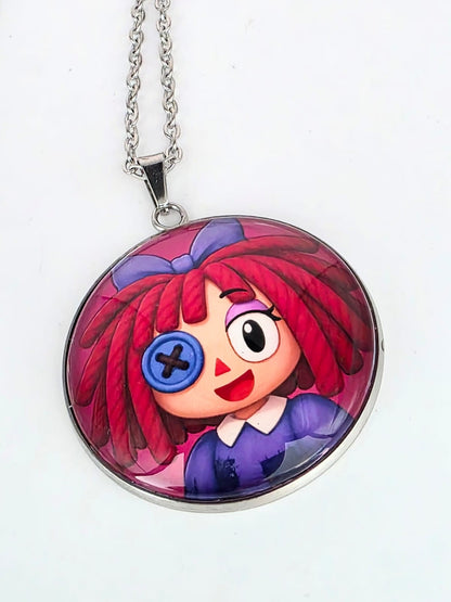 The Amazing Digital Circus Inspired Ragatha Pendant Stainless Steel Necklace