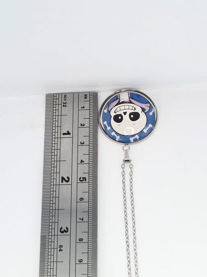 Undertale Inspired Sans 30 mm Pendant Stainless Steel 20 inch Necklace