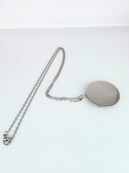 Undertale Inspired Sans 30 mm Pendant Stainless Steel 20 inch Necklace